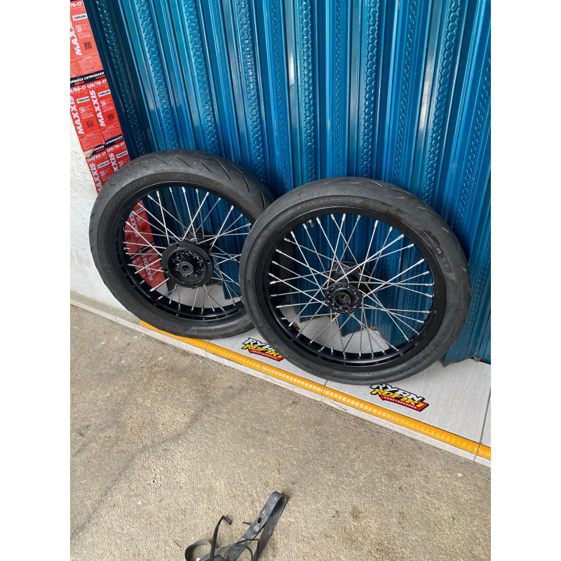 VELG SEPAKET SUPERMOTO KLX 185x215-17