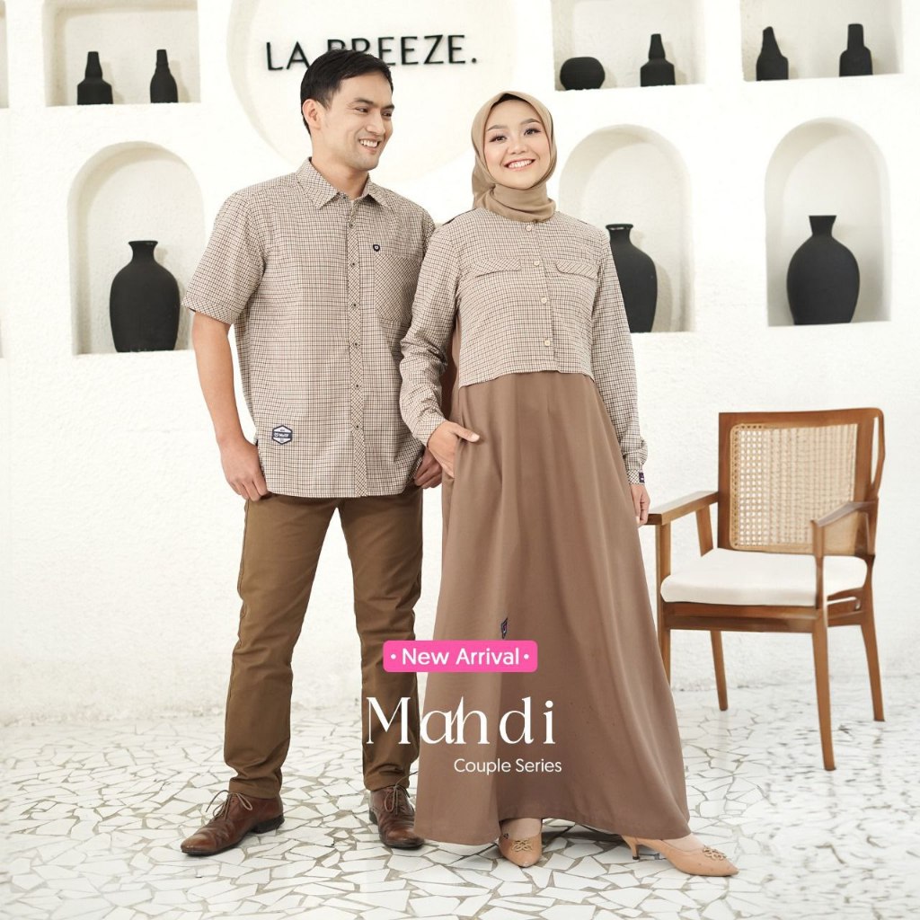 COUPLE DAMOZA / Gamis Damoza Tafana / Koko Damoza Mahdi / Couple Series / Dress Muslim - shafeeaoffi