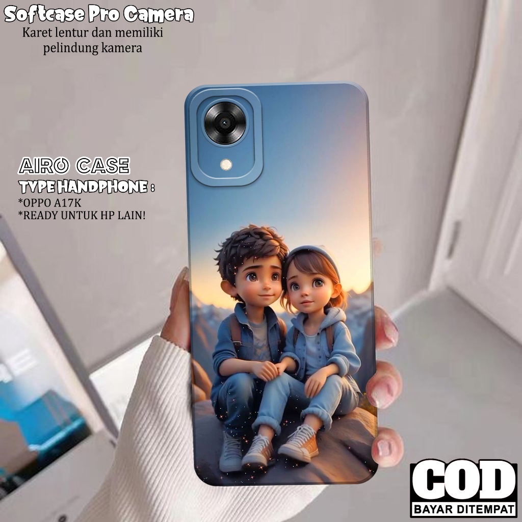 Case Oppo A17K - Softcase Oppo A17K - Softcase Pro Camera - AIRO CASE - Case Tpu - Casing Oppo A17K 