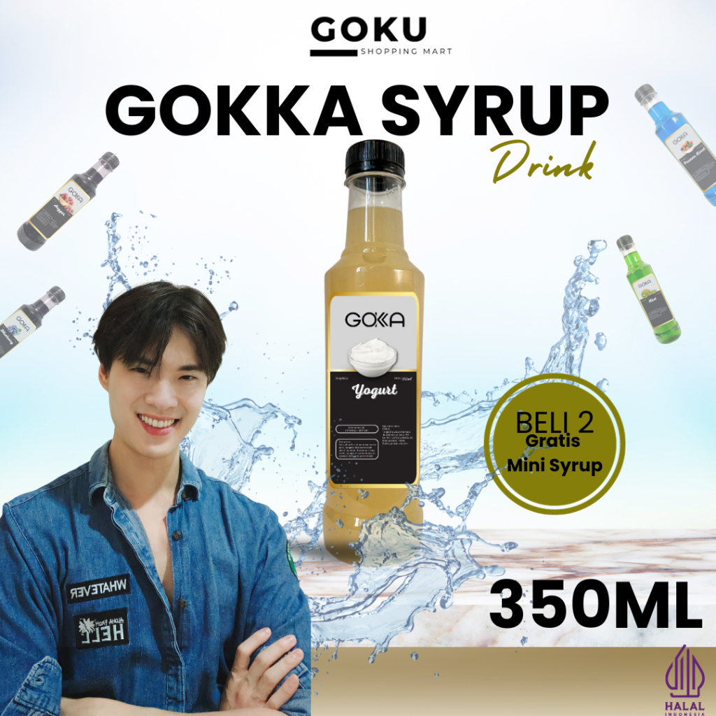 

Minuman Sirup 350ml Gokka Syrup Rasa Yogurt / Yoghurt