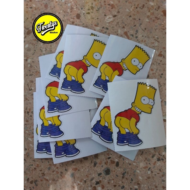 

stiker simpson bart simpson