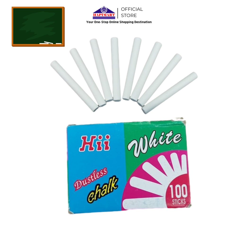 

Kapur Tulis Warna Putih/Kapur Papan Tulis Warna Putih 100 Sticks