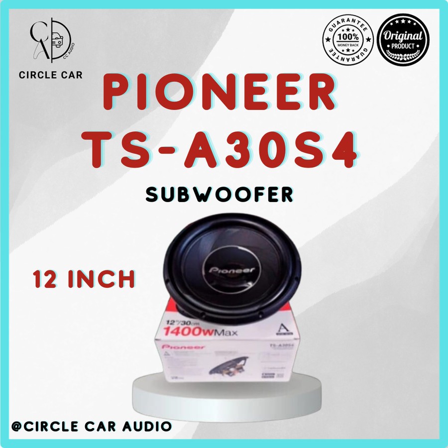 SUBWOOFER 12 INCH PIONEER 12 INCH TS-A30S4 SINGLE COIL
