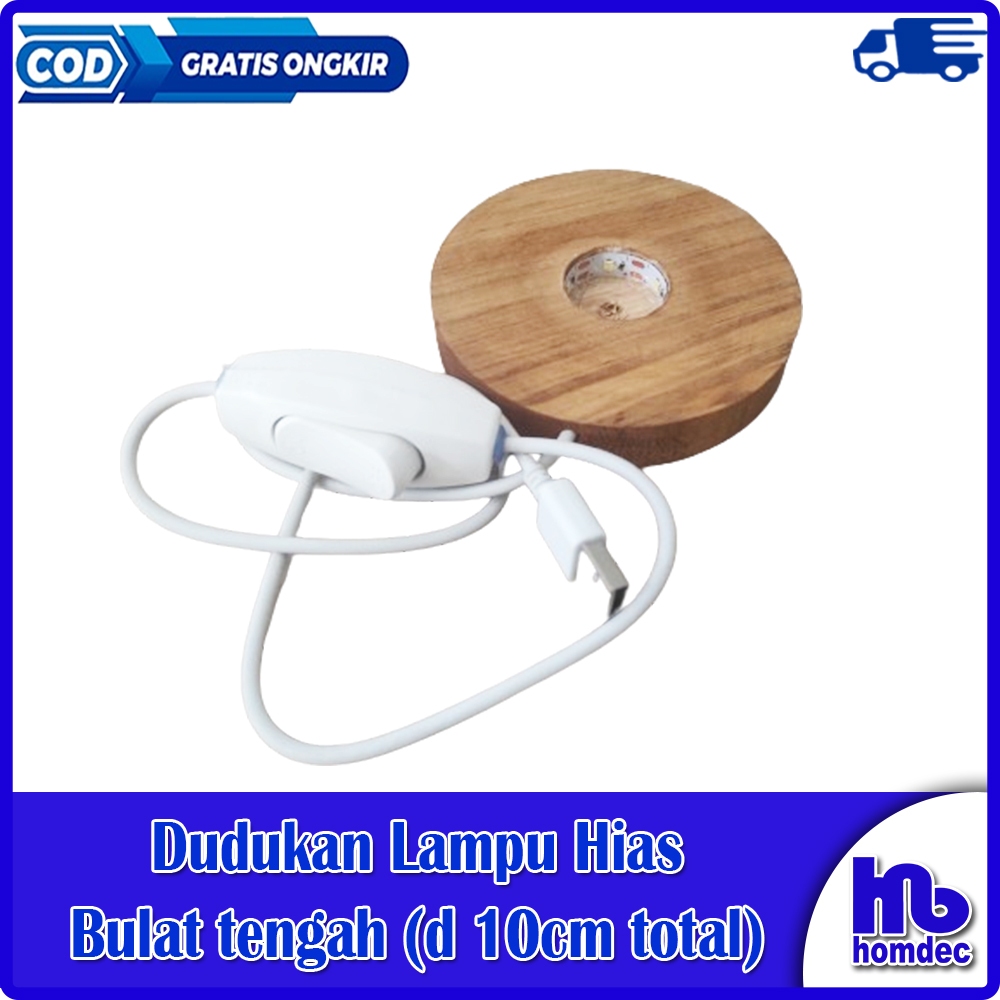 Dudukan Lampu hias untuk resin / lampu hiasan resin (ada saklar on/off)