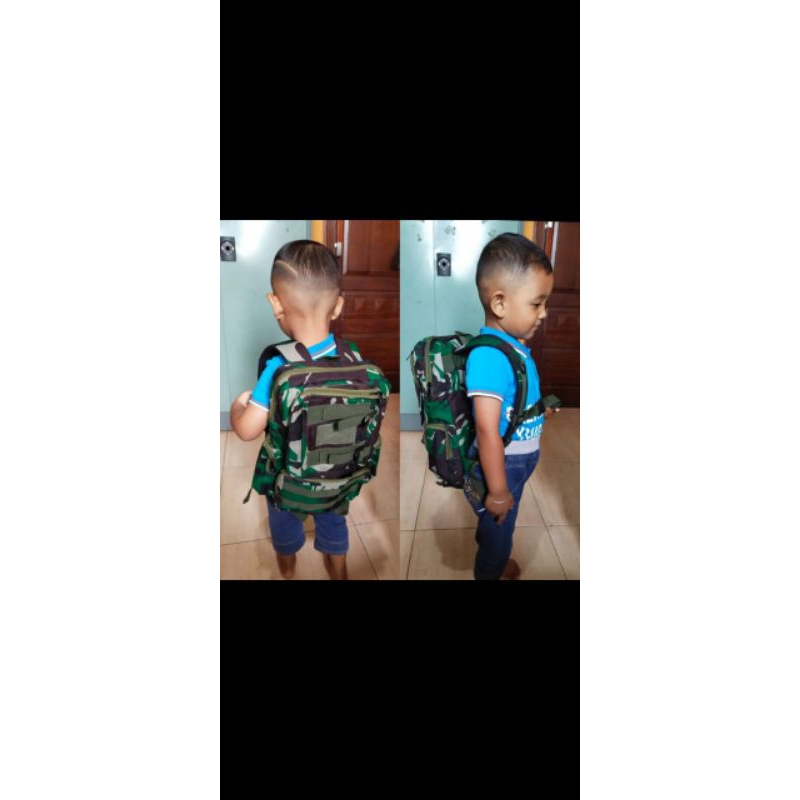 tas anak army/ransel tk/sd army