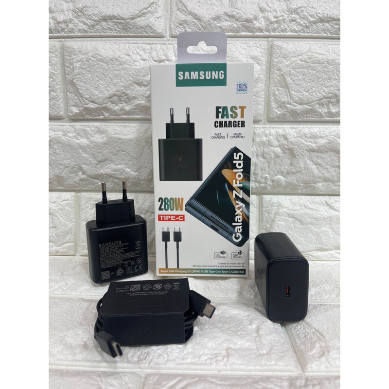 Charger Casan Ori Samsung Galaxy Z Fold5 280W Colokan Type C to C Support FastCharging
