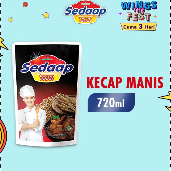 

[KODE 6BBLS] Sedaap Kecap Manis Pouch 720 ml