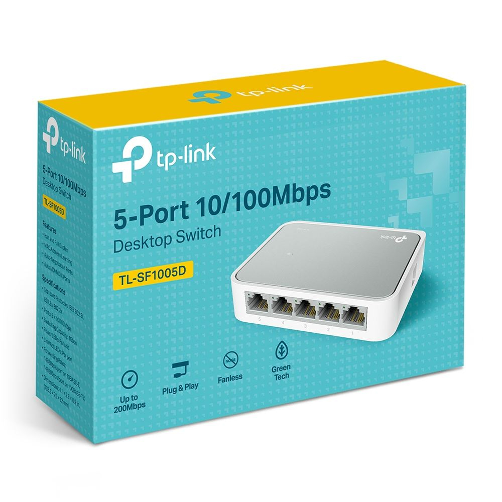 SWITCH HUB LAN 5 PORT 10/100Mbps DESKTOP SWITCH