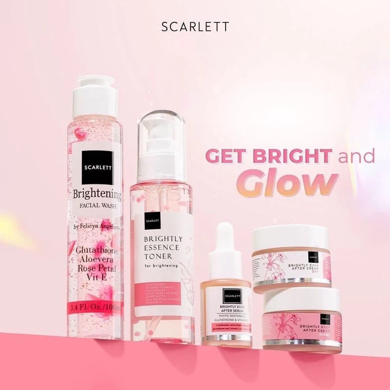 SCARLETT PAKET SKINCARE | Acne Series | Bright Series | Anti Aging Series | Serum | Sunscreen | Mask