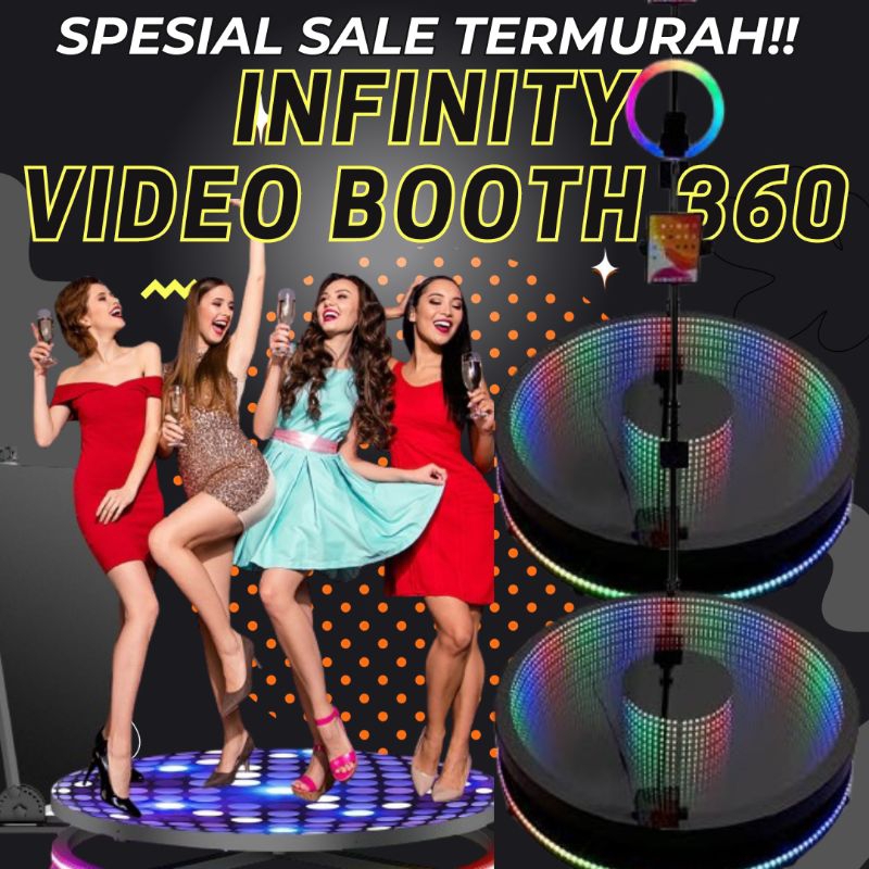 INFINITY VIDEO BOOTH 360 /VIDEO BOOTH AKRILIL 360 COCOK UNTUK EVENT VIDEO 360