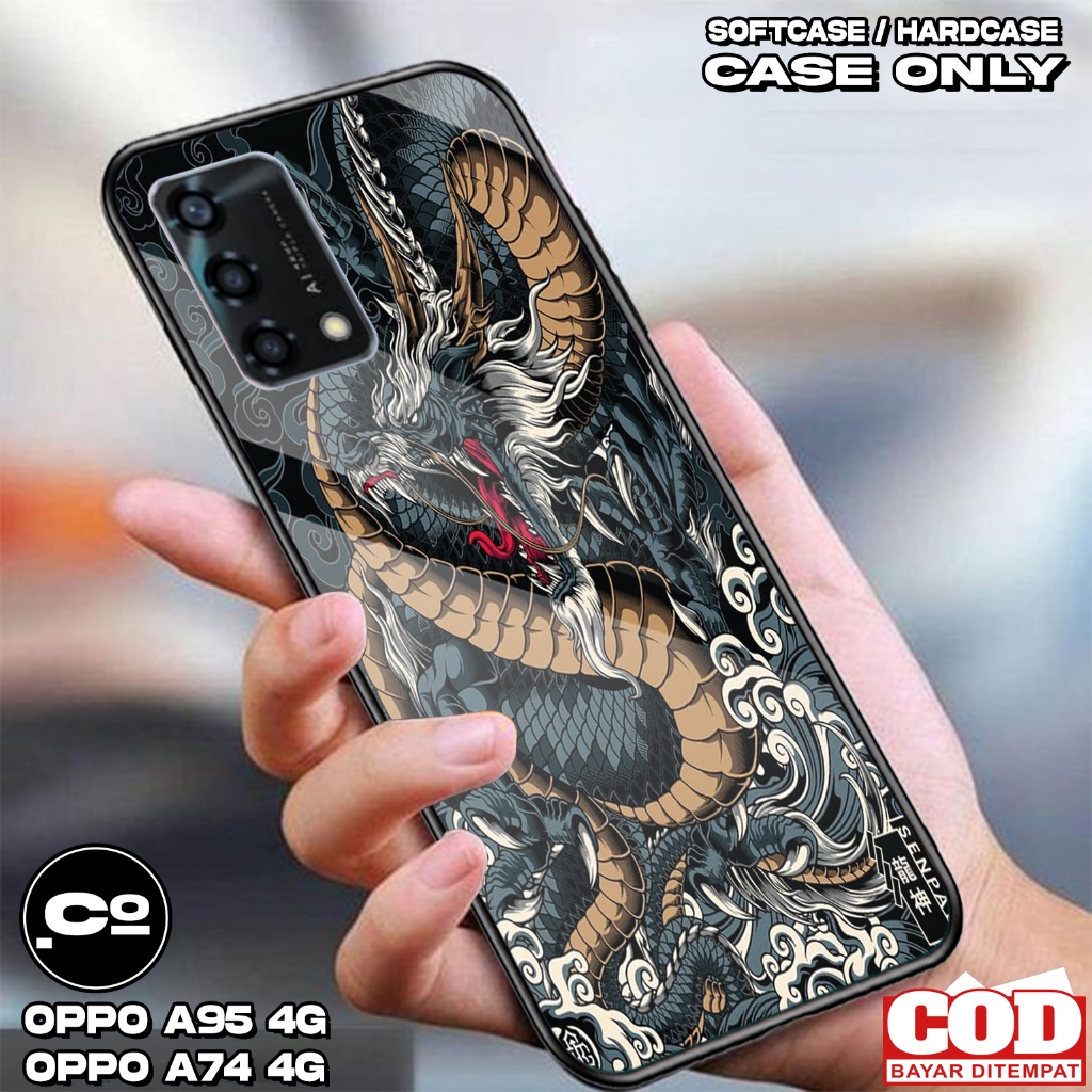 Case OPPO A95 4G / OPPO A74 4G - Casing OPPO A95 4G / OPPO A74 4G  [ DRGN ] Silikon OPPO A95 4G / OP