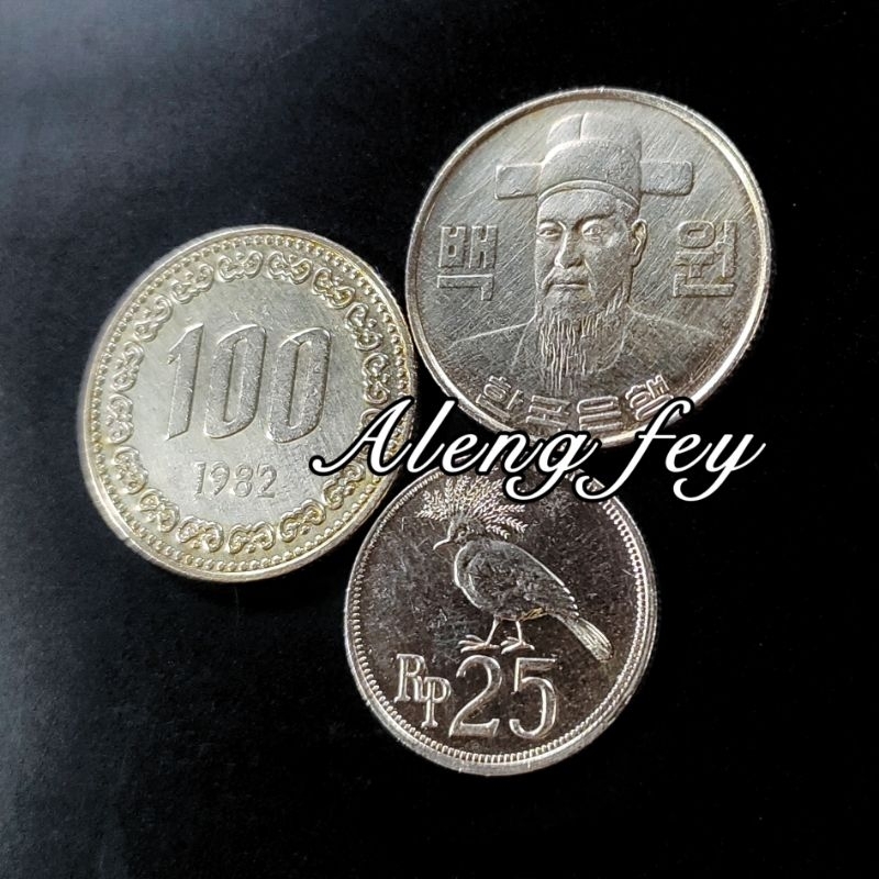 Koin asing Korea 100 Won