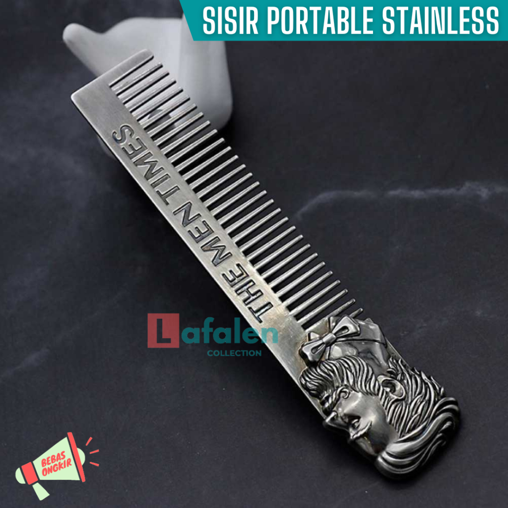 Sisir Rambut Pria Premium Saku Kecil Sisir Mini Portable Beard Comb
