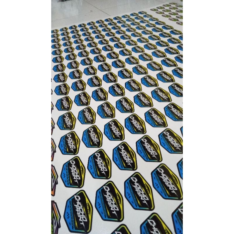 

PRINT + CUT sesuai bentuk LOGO STIKER DECAL