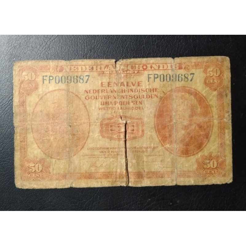 uang kuno 50 cent nica sh-5