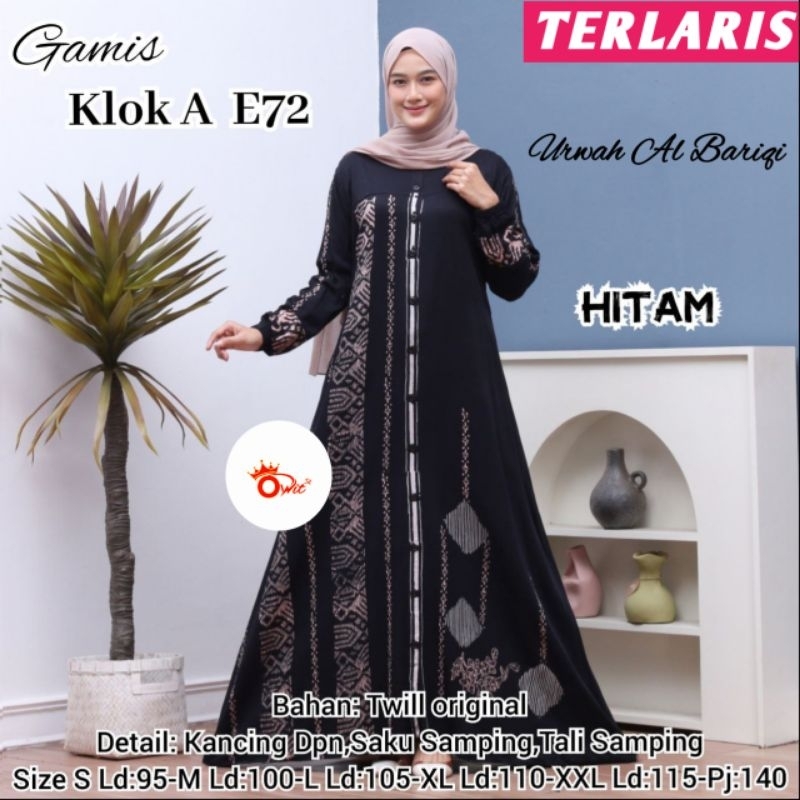 Gamis Twill Original Premium Terbaru 2023  Best Seller Rayon Tuwil Tebal Dress Wanita Lengan Panjang