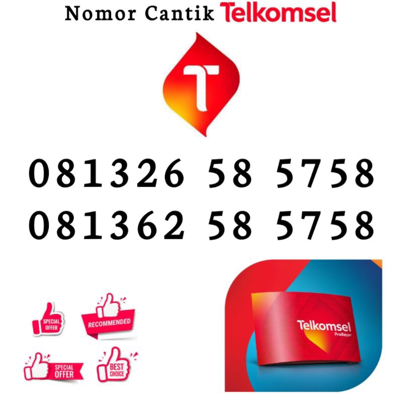Nomor Cantik Telkomsel Simpati Kartu Perdana Nomor Cantik Simpati Maju Mapan 5758 58 5758