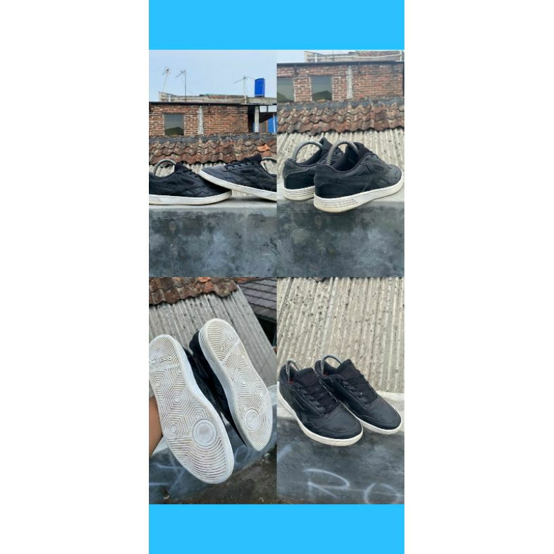 reebok c85 full black