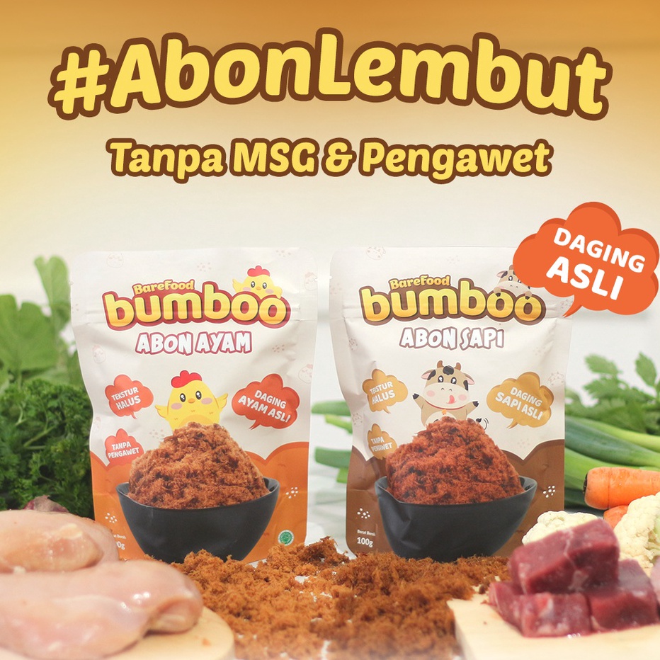 

[KODE E9JQ7] BUMBOO Abon Asli - Tekstur Lembut MPASI Si Kecil - Sumber Protein - Tanpa MSG - Tanpa Pengawet