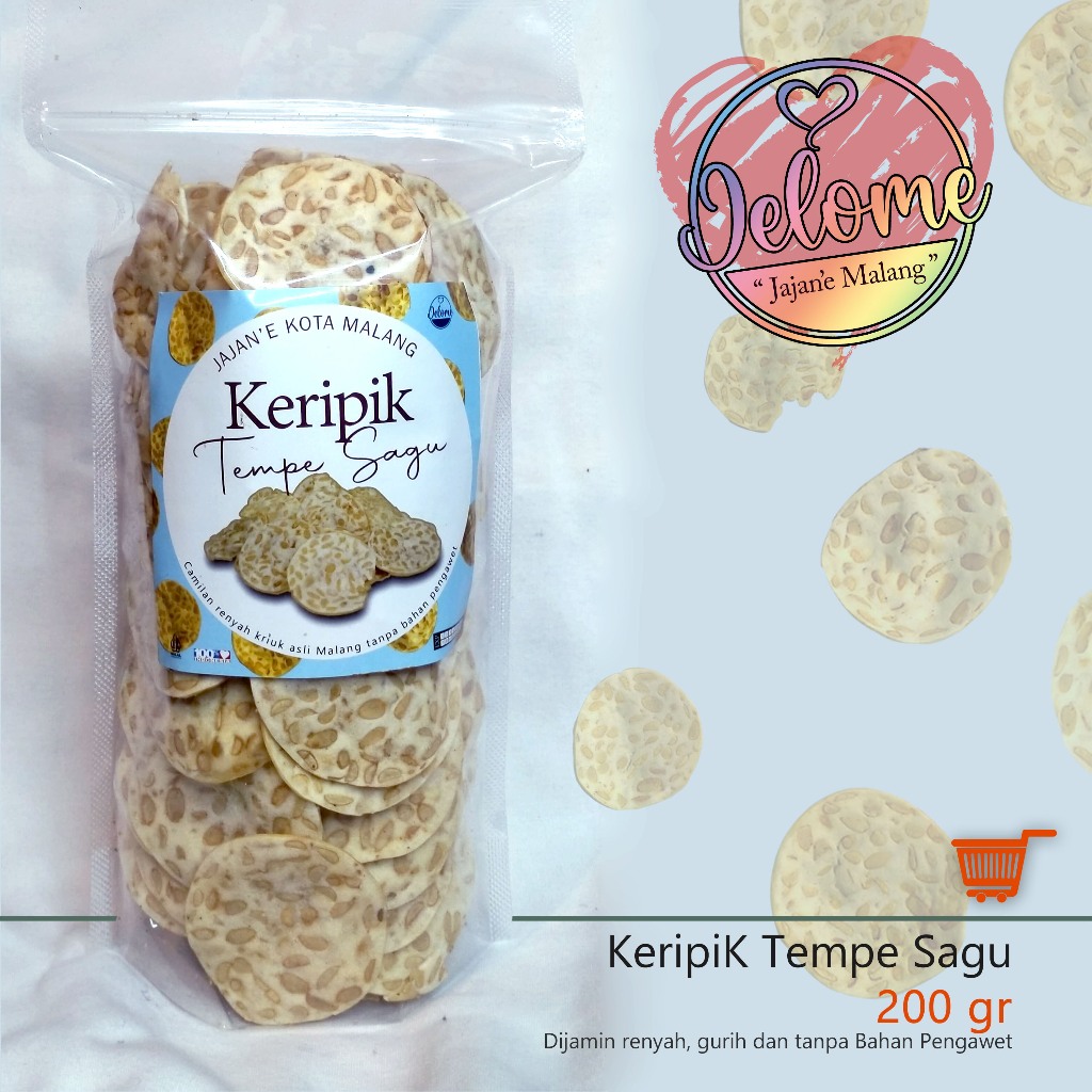 

Keripik Tempe Sagu Crispy 200 gram