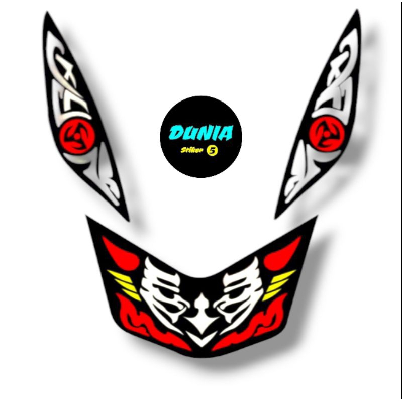 Stiker lampu alis beat karbu 2009 2012
