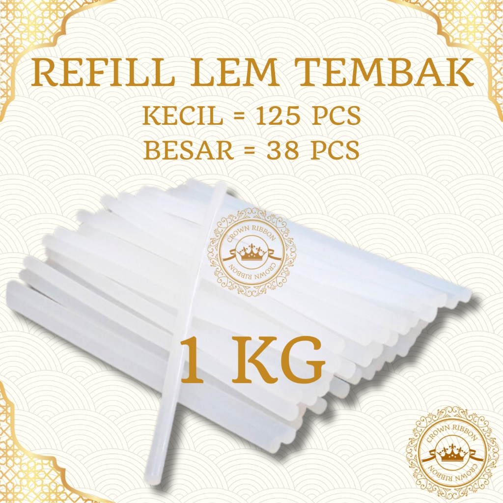 

12.12 Flash Sale [1 KG] isi lem tembak kiloan / lem bakar kiloan / glue gun refill / lem lilin tembak kecil besar 1kg gas !!