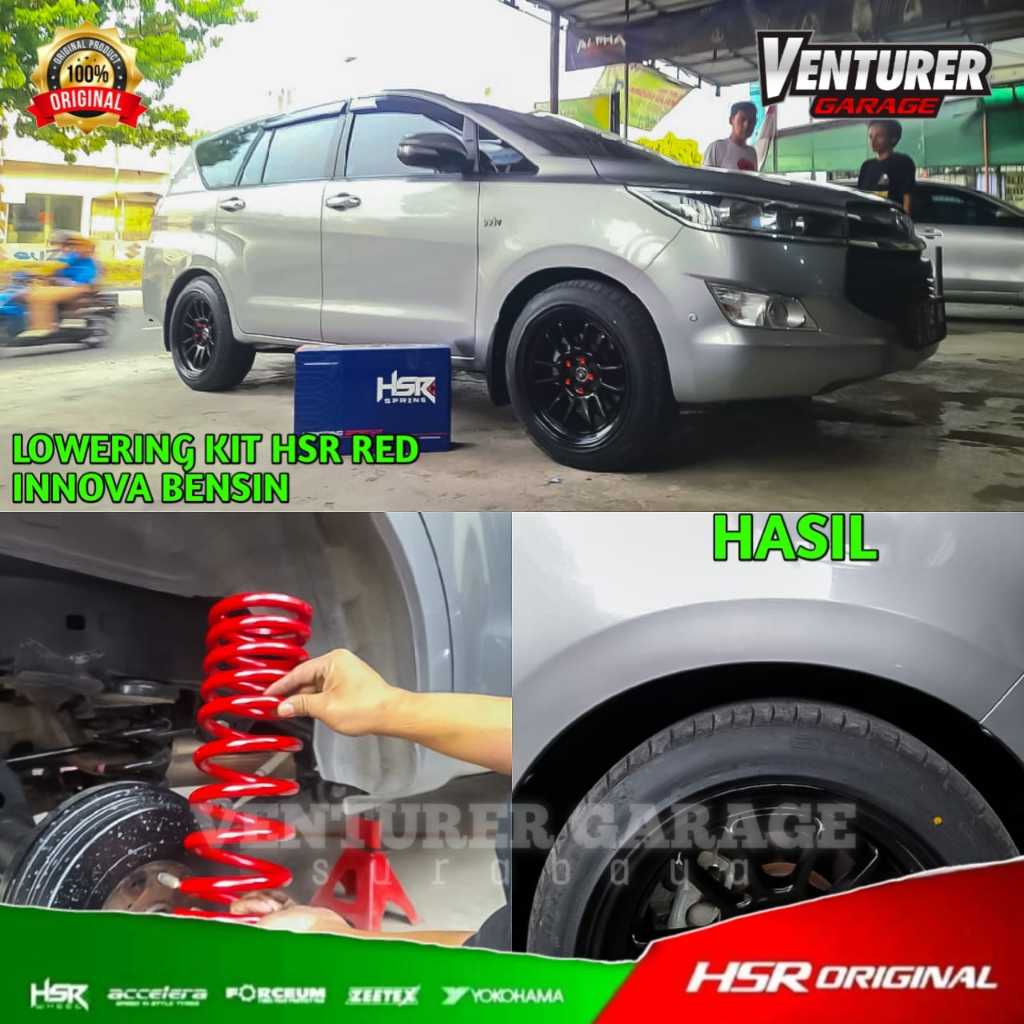 LOWERING KIT HSR RED INNOVA BENSIN / PER CEPER INNOVA - TOKO PER SURABAYA