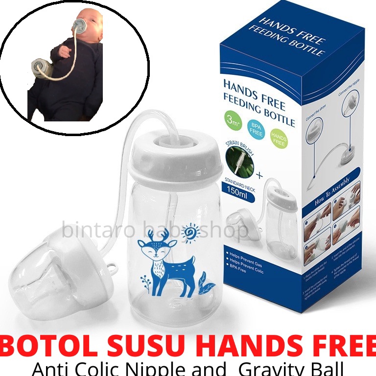 SALE TERBATAS HANDS FREE BABY FEEDING BOTTLE BOTOL SUSU BAYI HANDS FREE