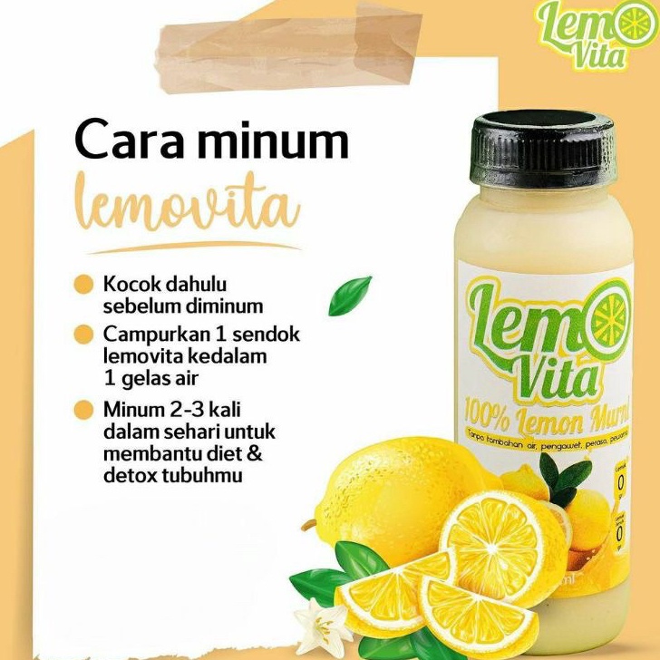 

➫Terbaru✫ Sari Lemon Lemovita 250 ML - Jus Lemon Murni BPOM Z69