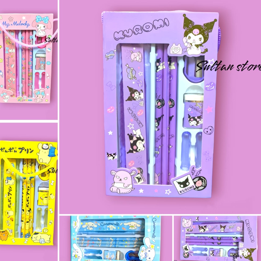 

PRNRK PENSIL SET SANRIO KUROMI PURIN ➡Diskon Promo