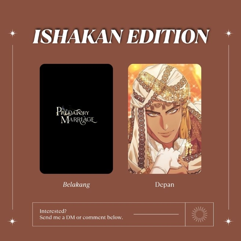 FANKIT ISHAKAN/PHOTOCARD ISHAKAN/MERCHANDISE ISHAKAN PREDATORY MARRIAGE UNOFFICIAL