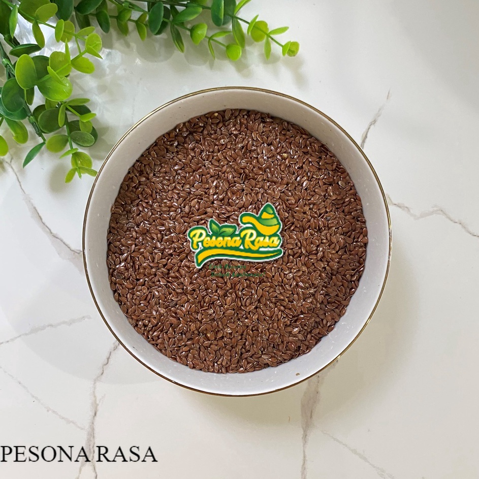 

[KODE WLQRN] BARU !! Flaxseed Brown 1 Kg / Flax seeds Coklat / Biji Rami Premium