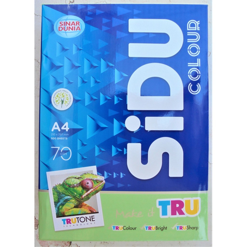 

Kertas HVS A4 70gr SIDU (RIM) Warna Hijau