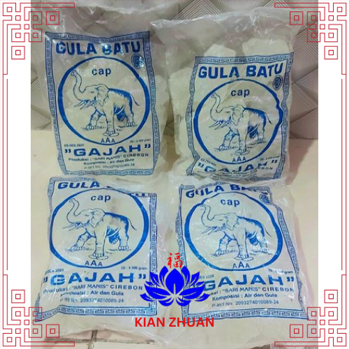 

Gula Batu Cap Gajah 500g