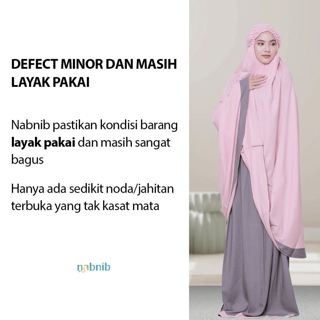 Nabnib  Sale  - FIONA MUkena Nabnib  Katun Rayon Defect Minor