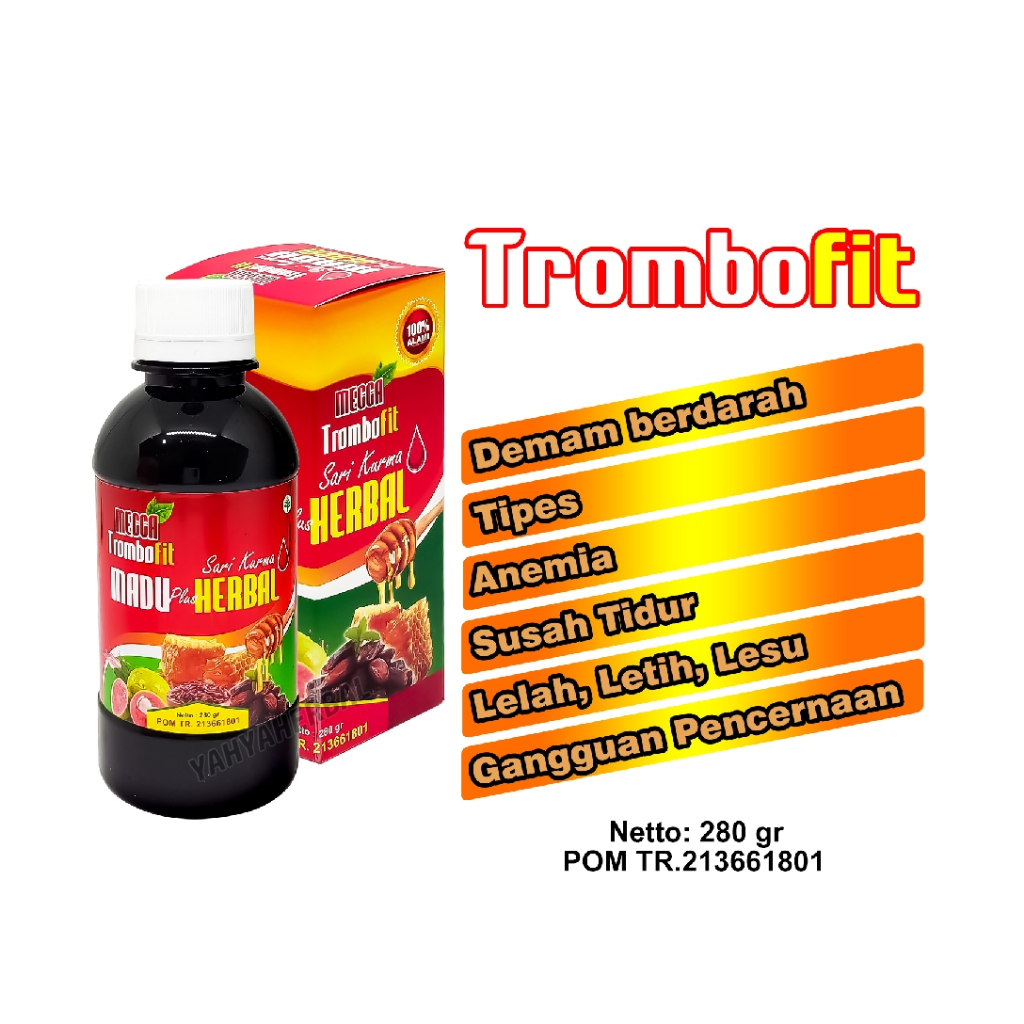 

TROMBOFIT Sari Kurma Madu Angkak 280 Gram / DBD THYPUS