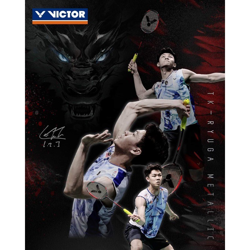 New Raket Badminton Victor TK RYUGA METALLIC / RYUGA METALIC