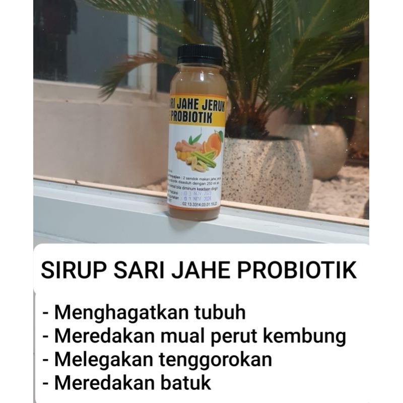 

SIRUP SARI JAHE PROBIOTIK membantu menghangatkan tuhuh, meredakan mual perut kembung, melegakan tenggorokan, meredakan batuk