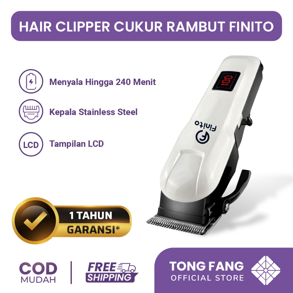 Alat Cukur Rambut Elektrik/Hair Clipper Professional Pemotong Rambut/Alat Cukur Rambut Elektrik Hair Clipper Cordless