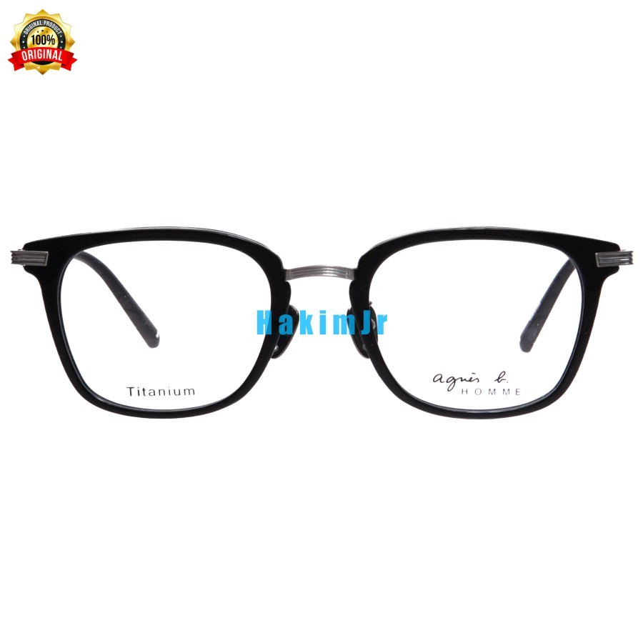 Frame Kacamata Agnes B Homme ABH45017 C01 Titanium Original