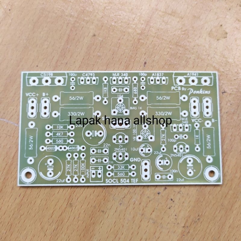 pcb driver socl 504 tef type terbaru bahan fiber fr4