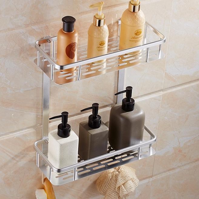 RAK DOUBLE LAYER FREE BAUT / RAK KAMAR MANDI RAK ALUMINIUM SERBAGUNA|Rak Kamar Mandi 2 Tingkat/Rak S
