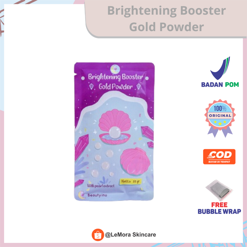 BRIGHTENING POWDER GOLD BOOSTER (SERBUK PEMUTIH) KEFIR COLLAGEN SERBUK GOLD BADAN PEMUTIH BADAN