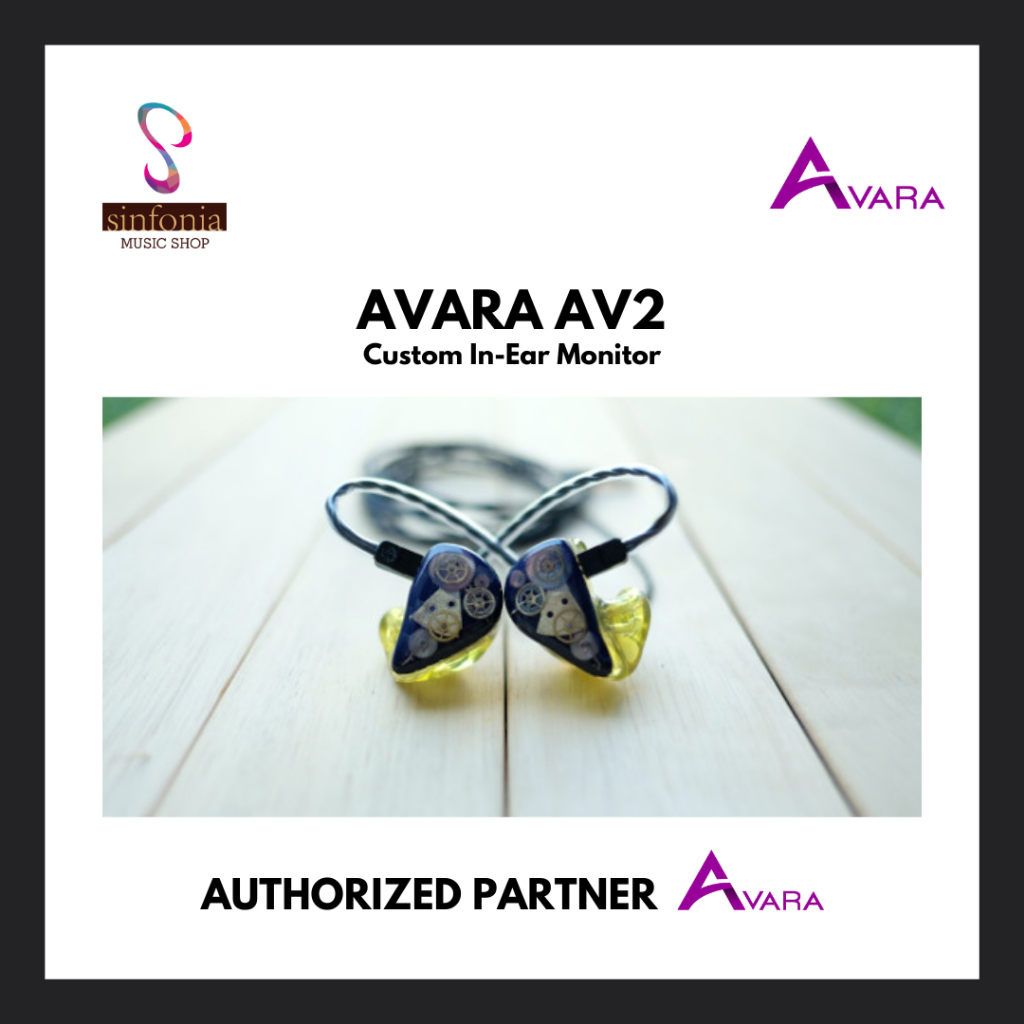 Earphone Custom IEM Avara AV2 (Universal Version)
