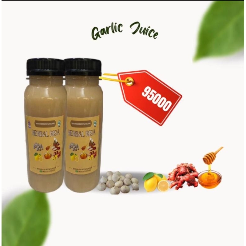 

HERBAL RISA JUS BAWANG PUTIH TUNGGAL JAHE MERAH MADU LEMON CUKA APEL