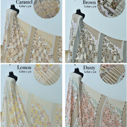 Kain MONTANA Original ready stok Prada Crepe Diorrsilk