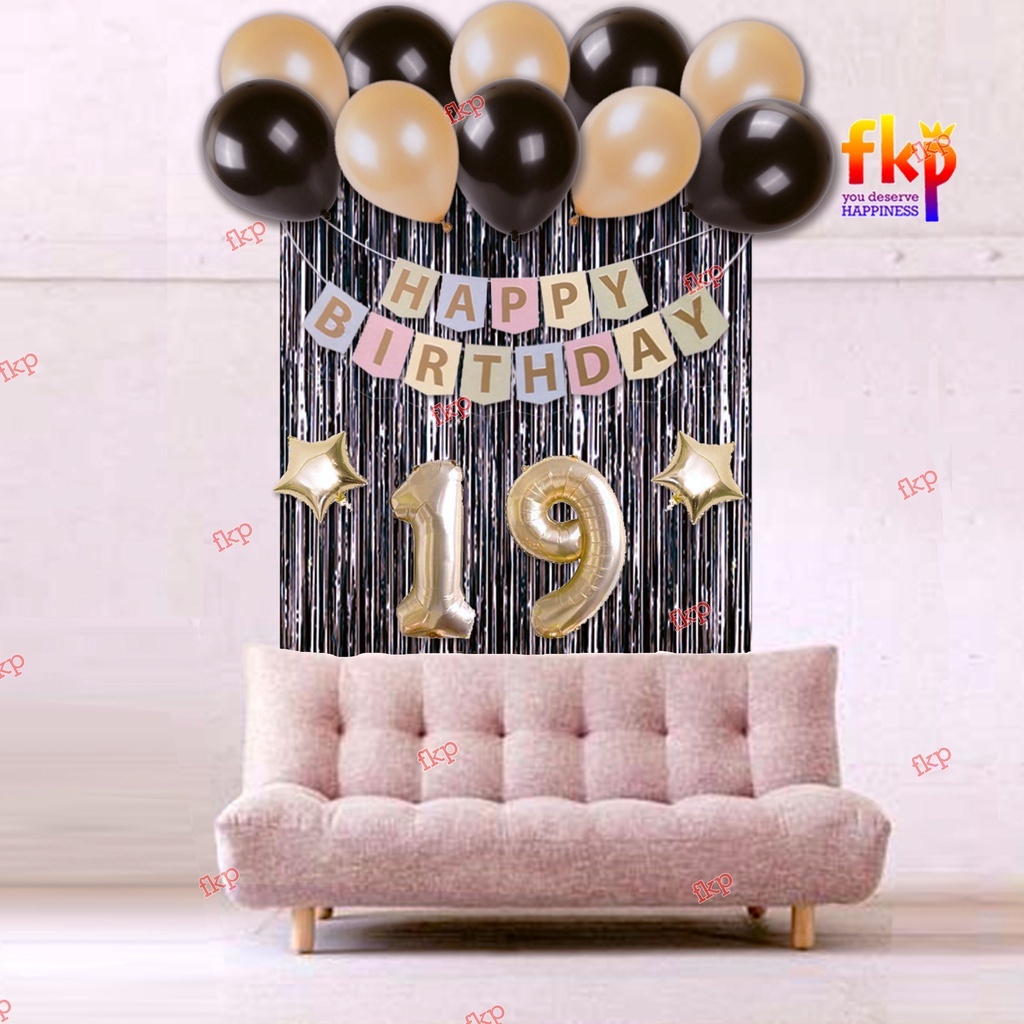 FUN KIDS PARTY Set Paket Dekorasi Ulang Tahun Simpel / Perlengkapan Pesta Ultah atau Happy Birthday 