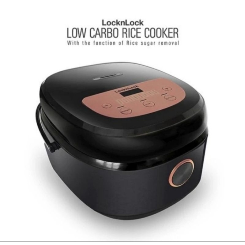 LocknLock Rice Cooker Low Carbo 2 Liter EJR 328BLK
