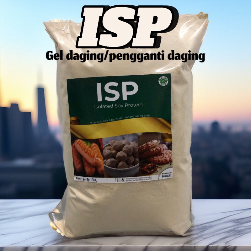 

(800gr) ISP - Isolated Soy Protein || Pengenyal, Penstabil & Pengikat lemak pada sosis, bakso, nugget, kebab