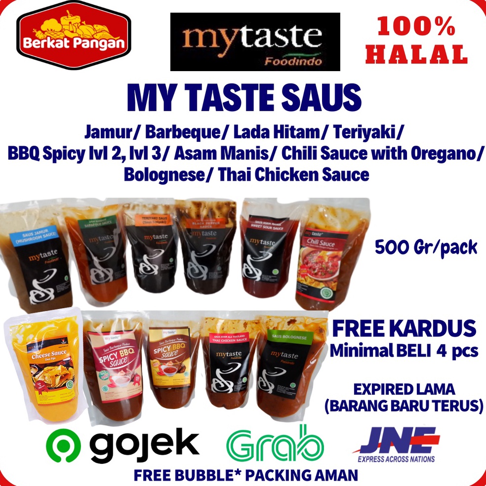 

MyTaste Saus Jamur / Barbeque/ Lada Hitam / Teriyaki / BBQ Spicy/ Asam manis/ Chili Saus My taste 9643